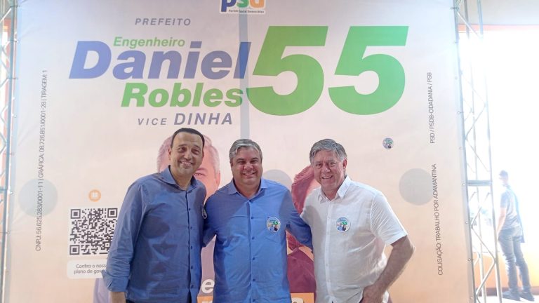 Vice-governador de SP visita Adamantina e se reúne com eng. Daniel Robles e prefeito Marcio Cardim