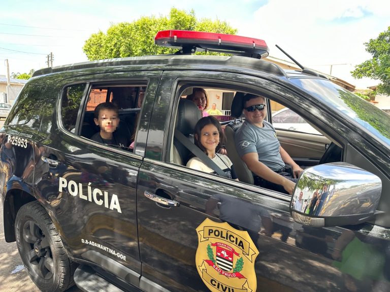 Policia Civil de Adamantina realiza evento em comemoração ao Dia das Crianças