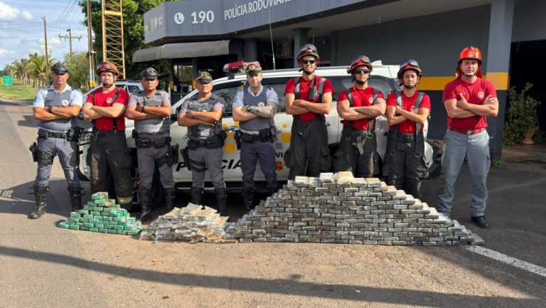 PM Rodoviária apreende carga de cocaína avaliada em R$10 milhões, em Tupã