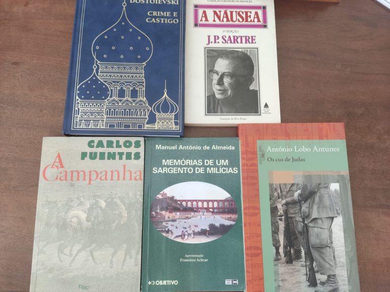 ALMEIDA, ANTUNES, SARTRE, FUENTES e DOSTOIÉVSKI in Memórias, Judas, Náusea, Campanha e Castigo…