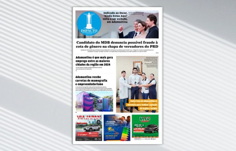Jornal IMPACTO – edição de 31 de Janeiro de 2025