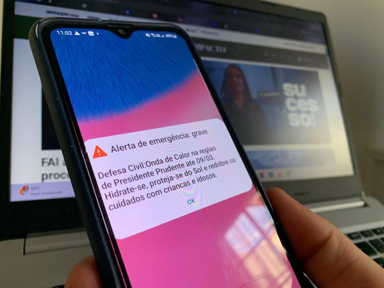Defesa Civil envia mensagem de alerta sobre onda de calor na região