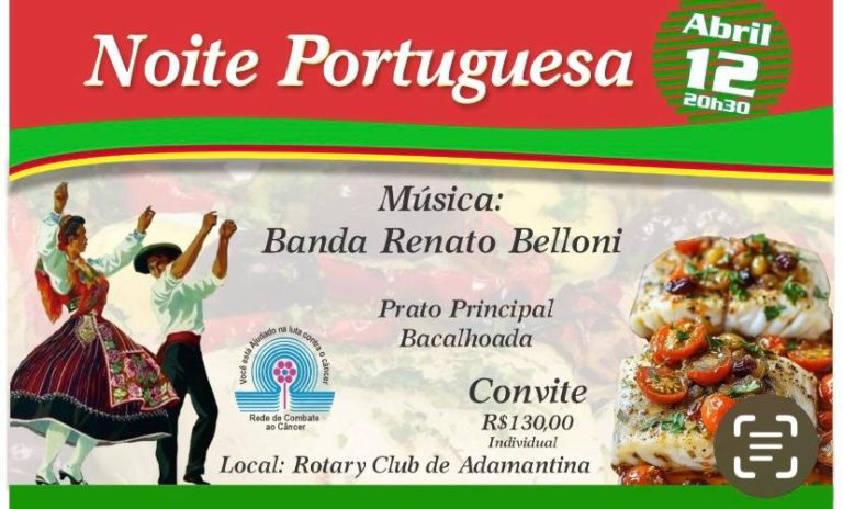 Tradicional bacalhoada da Rede de Combate ao Câncer compõe cardápio da ‘Noite Portuguesa’ no próximo dia 12