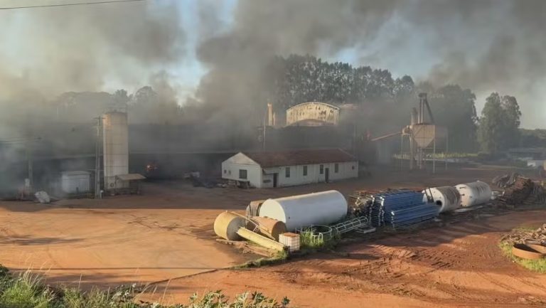 Incêndio destrói 500 toneladas de amendoim, em Tupã