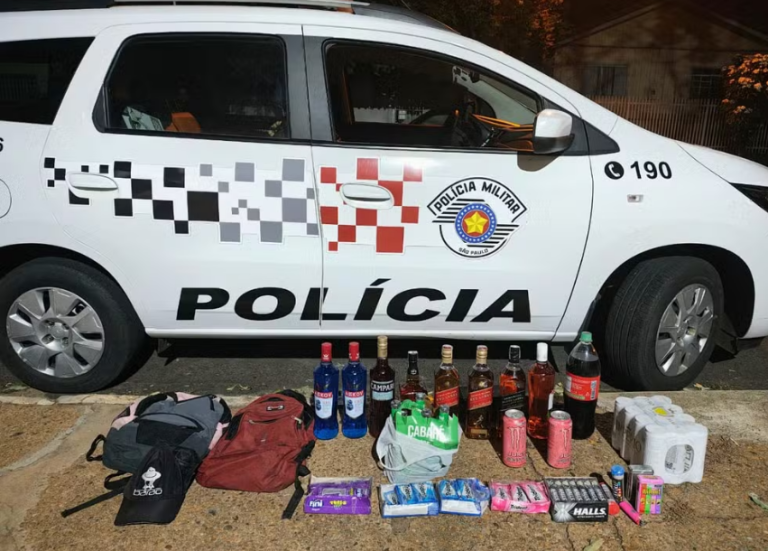 Três furtam garrafas e latas de bebidas de conveniência, em Flórida Paulista