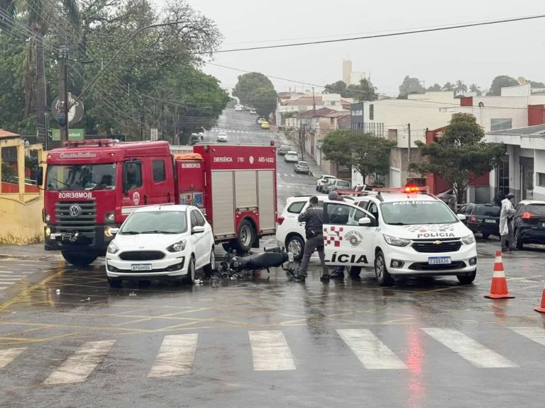 Acidente entre carro e moto é registrado na região central de Adamantina
