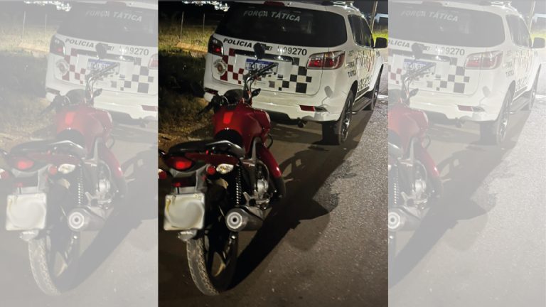 Moto furtada em Adamantina é recuperada pela PM em Tupã no dia seguinte ao crime