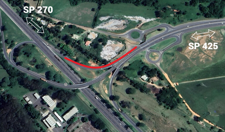 Alças de acesso entre a SP-425 e a SP-270 terão interdição para obras na região