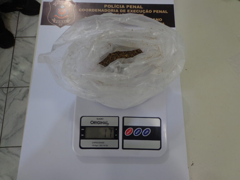 Mulher é flagrada com drogas durante visita a detento na Penitenciária de Flórida Paulista