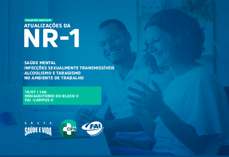 CIPA da FAI promove palestra sobre saúde no ambiente de trabalho no dia 15