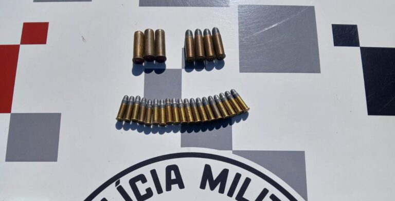 Polícia Militar apreende 26 munições na casa de idoso em Sagres