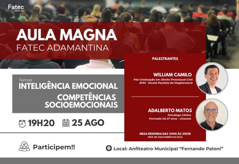 Fatec Adamantina inicia oficialmente o segundo semestre letivo com Aula Magna nesta segunda
