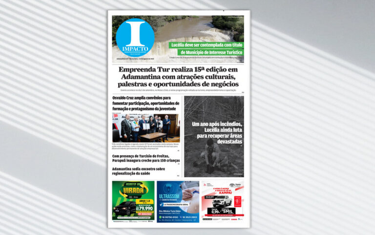 Jornal IMPACTO – edição de 22 agosto de 2025
