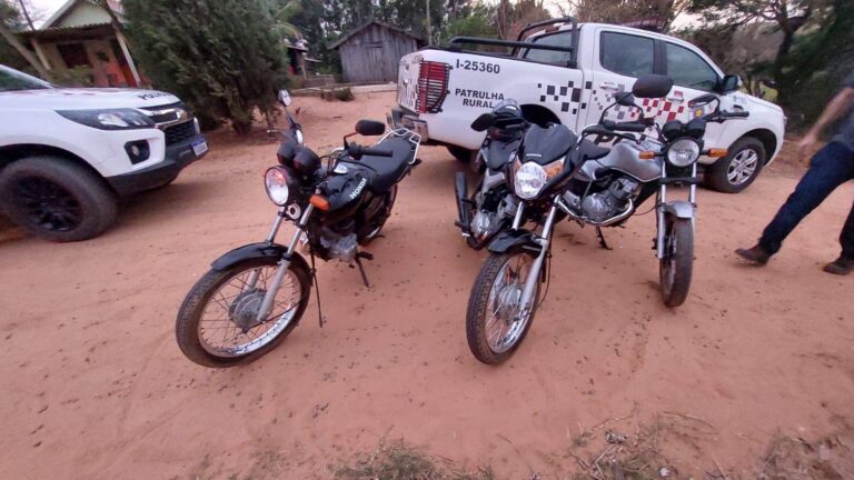 Polícia Militar de Lucélia recupera três motocicletas furtadas de comércio