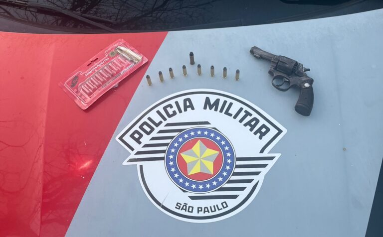 Polícia Militar apreende arma e prende suspeito após disparos em Salmourão