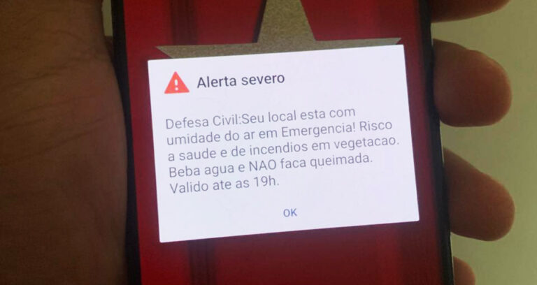 Microrregião de Adamantina recebe alerta severo de baixa umidade