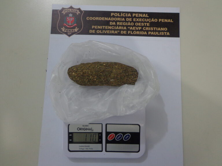 Mulher é flagrada tentando entrar com droga na Penitenciária de Flórida Paulista