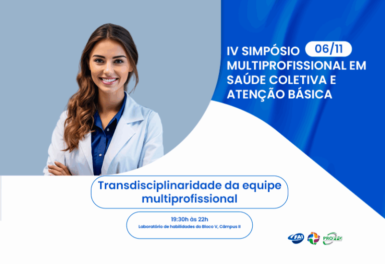 FAI realiza IV Simpósio Multiprofissional em Saúde Coletiva e Atenção Básica no próximo dia 6