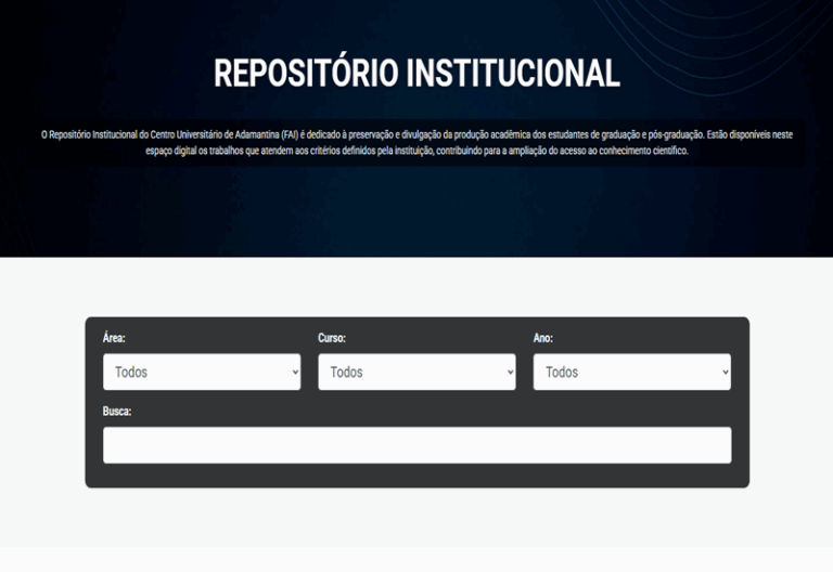 FAI digitaliza repositório de TCCs