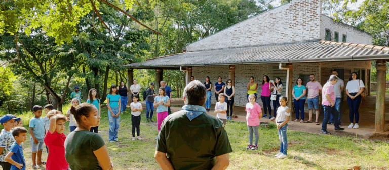 Cerimônia de admissão celebra novos integrantes do Clube dos Desbravadores de Adamantina