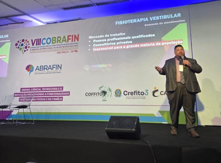 Docente da FAI apresenta o Projeto “VertiGO!” no Congresso Brasileiro de Fisioterapia Neurofuncional