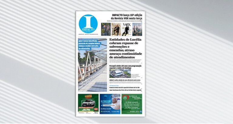 Jornal IMPACTO – edição de 5 de dezembro de 2025