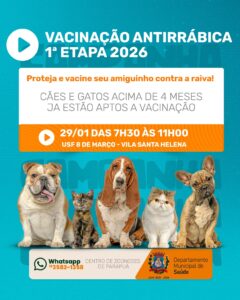 Vacinação Raiva Parapuã