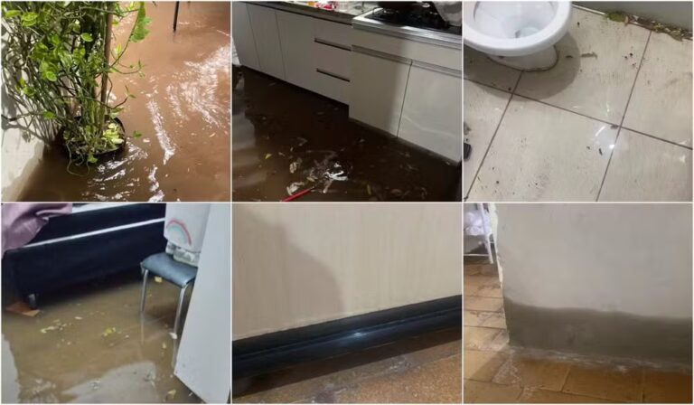 Temporal provoca alagamentos em Lucélia e leva à interdição de duas casas por segurança