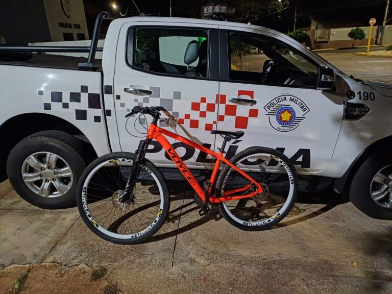 Bicicleta furtada é apreendida pela Polícia Militar em Osvaldo Cruz