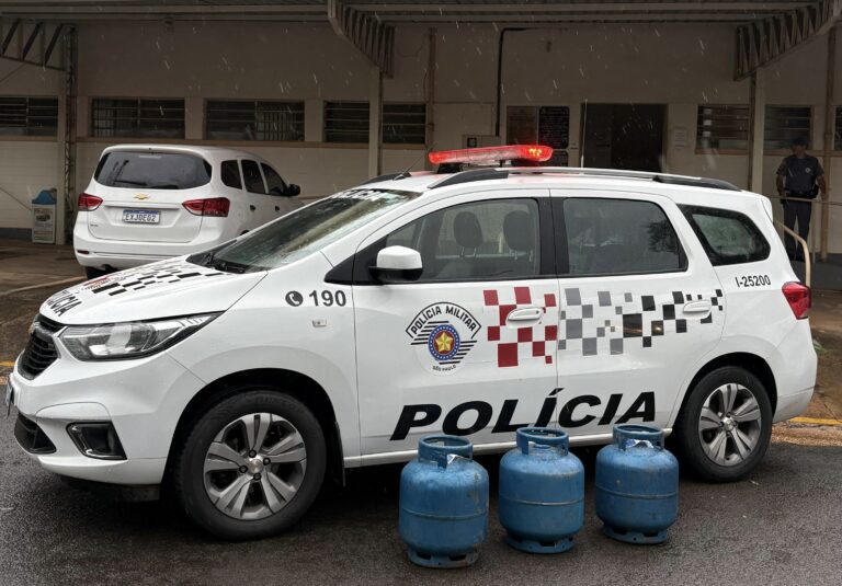 Polícia Militar recupera botijões de gás furtados e identifica três envolvidos em Adamantina