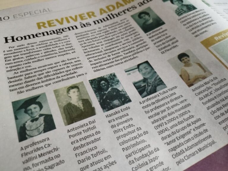 Homenagem às mulheres adamantinenses