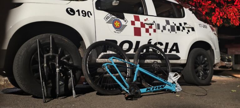 Trio é preso após furto de bicicleta em Adamantina e objeto é recuperado em Lucélia