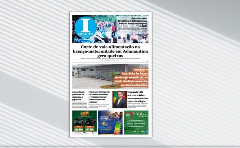 Jornal IMPACTO – edição de 20 de março de 2026