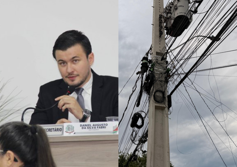 Vereador cobra prefeitura sobre fios soltos em Adamantina após matéria do IMPACTO