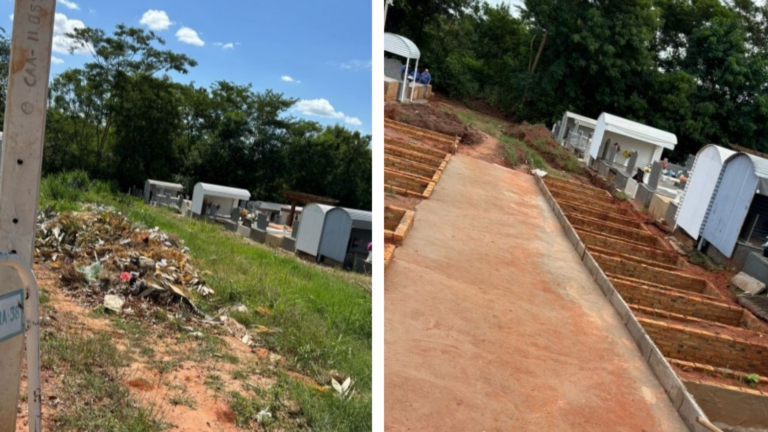 Cemitério de Adamantina ganha túmulos em área antes usada para descarte irregular