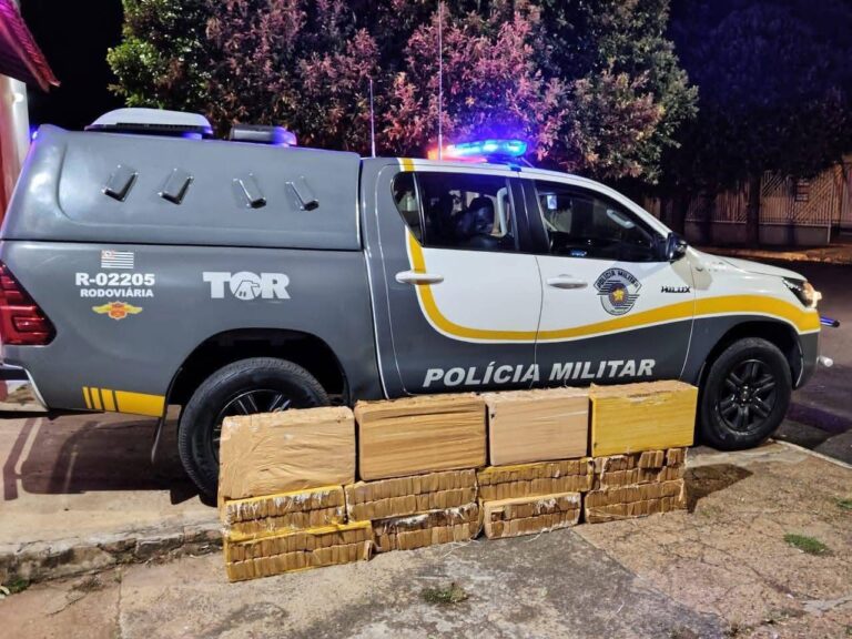 Polícia Rodoviária apreende mais de 300 kg de maconha e recupera carro roubado em Pacaembu